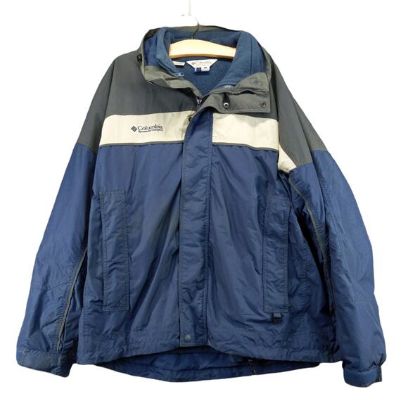 Columbia Mens Bugaboo Interchange Jacket Size XL Tall Blue Embroidered - Picture 1 of 12